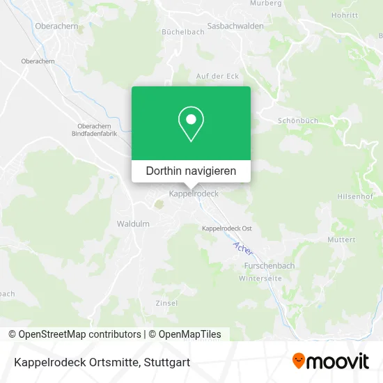 Kappelrodeck Ortsmitte Karte