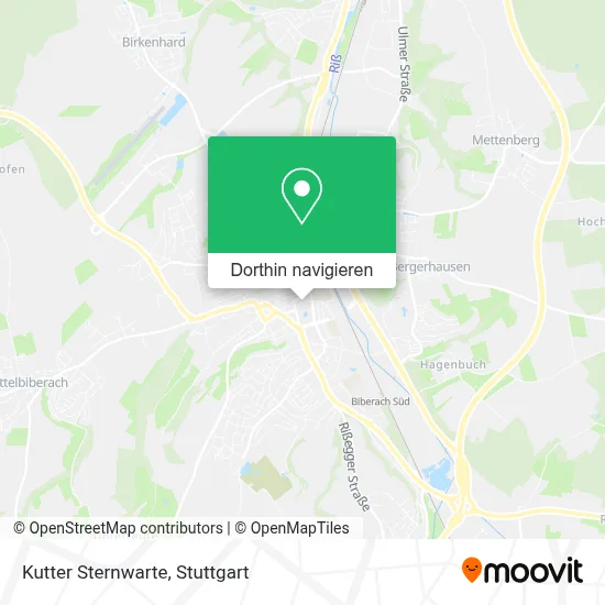 Kutter Sternwarte Karte