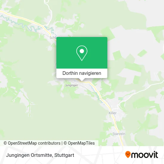 Jungingen Ortsmitte Karte