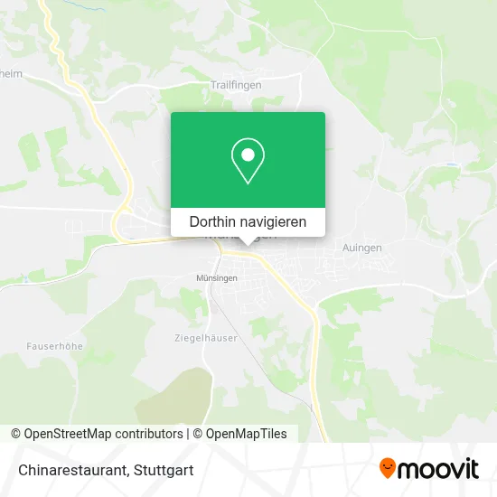 Chinarestaurant Karte
