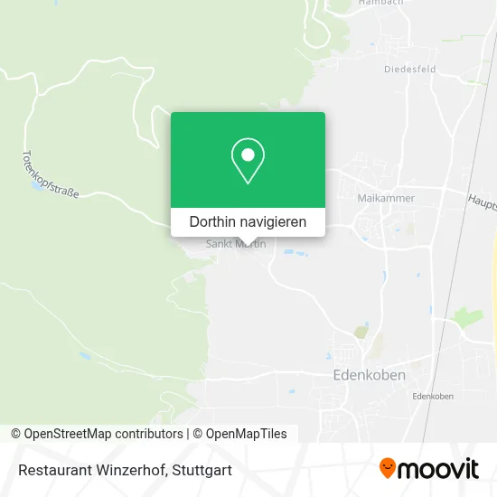 Restaurant Winzerhof Karte