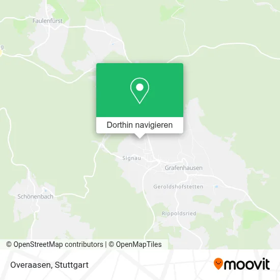 Overaasen Karte