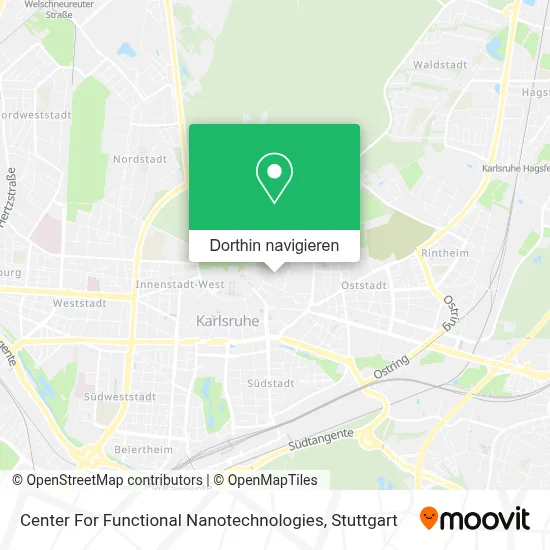 Center For Functional Nanotechnologies Karte