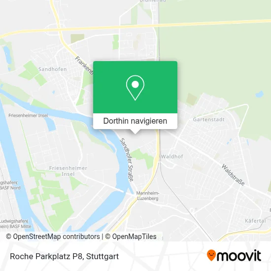 Roche Parkplatz P8 Karte