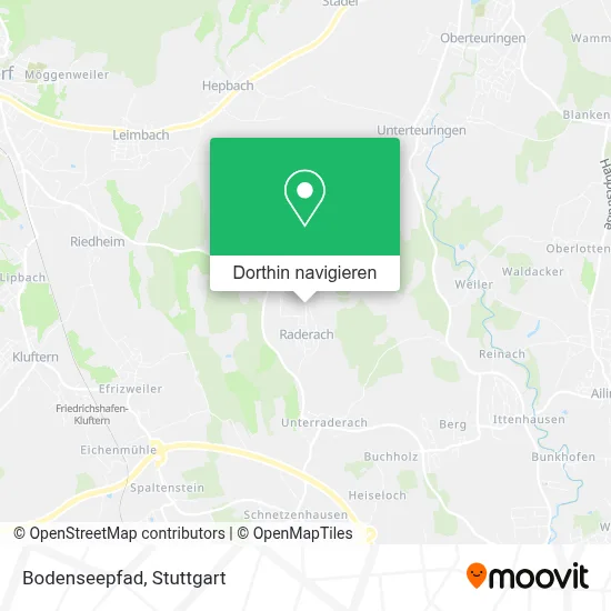 Bodenseepfad Karte