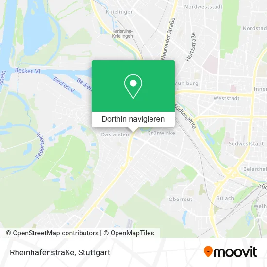 Rheinhafenstraße Karte