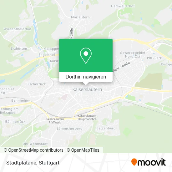 Stadtplatane Karte
