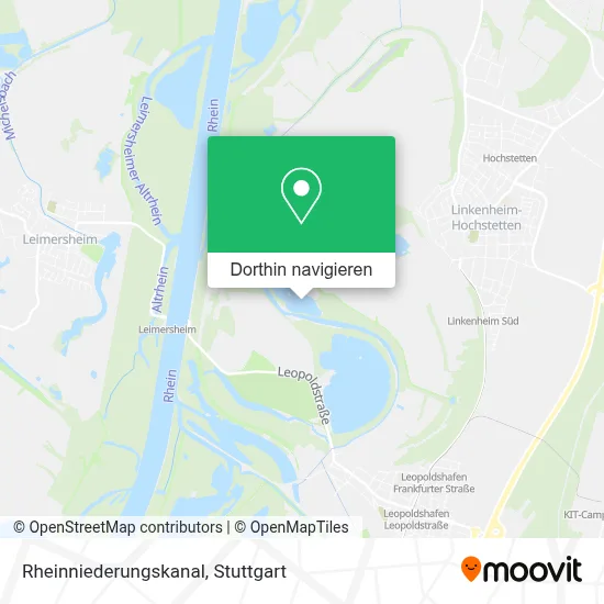 Rheinniederungskanal Karte