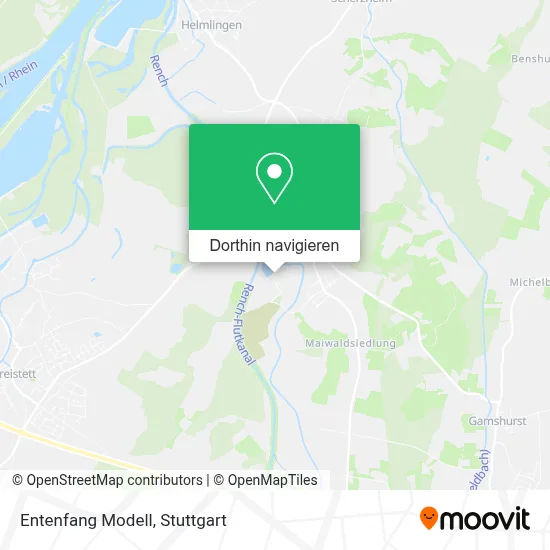 Entenfang Modell Karte