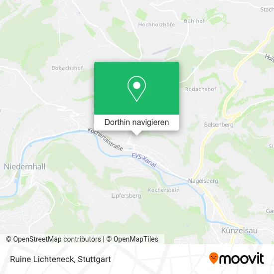 Ruine Lichteneck Karte