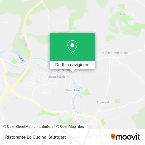 Ristorante La Cucina Karte
