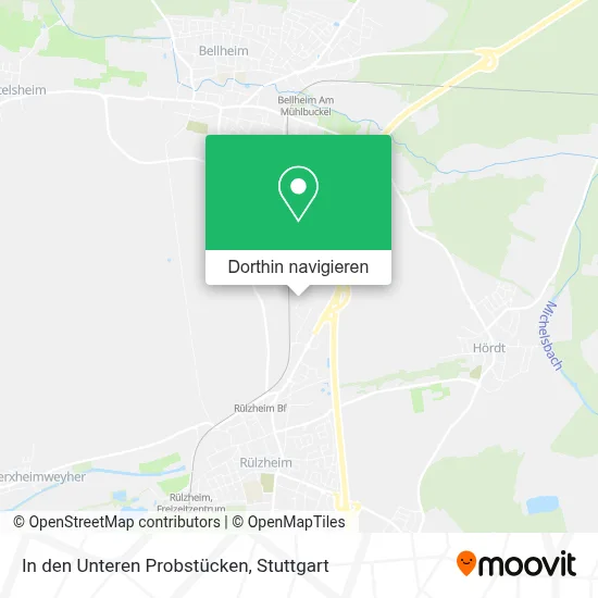 In den Unteren Probstücken Karte