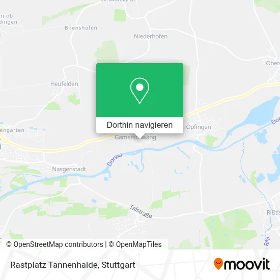 Rastplatz Tannenhalde Karte