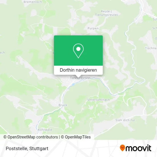 Poststelle Karte