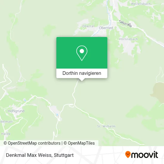 Denkmal Max Weiss Karte