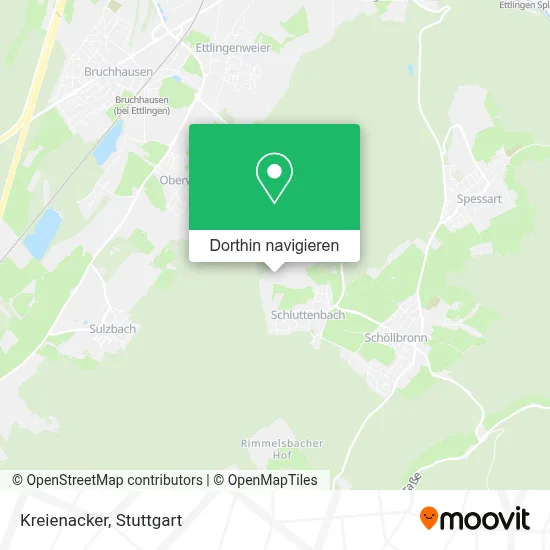 Kreienacker Karte