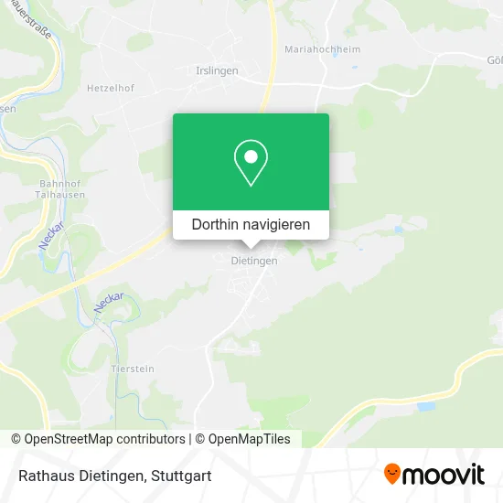 Rathaus Dietingen Karte