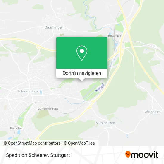Spedition Scheerer Karte