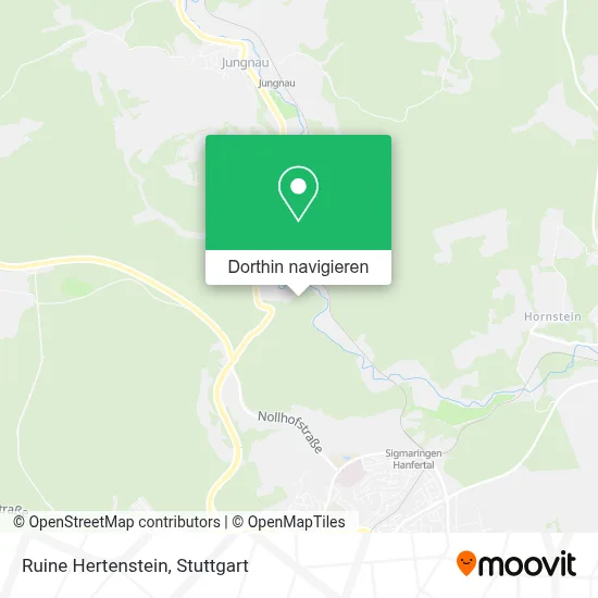 Ruine Hertenstein Karte
