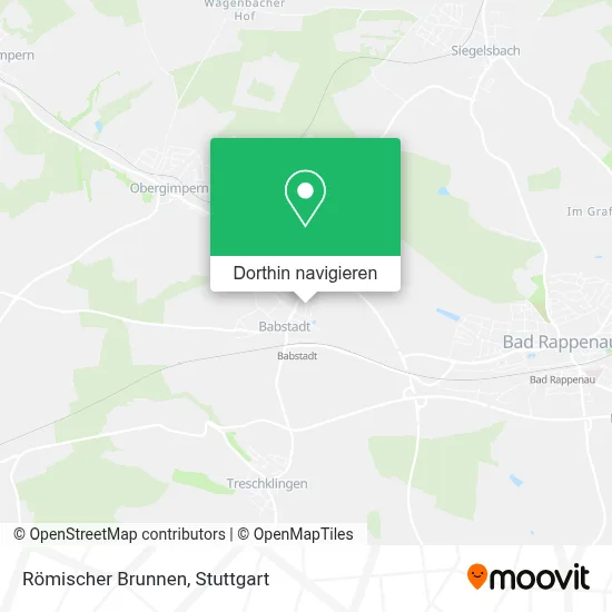Römischer Brunnen Karte