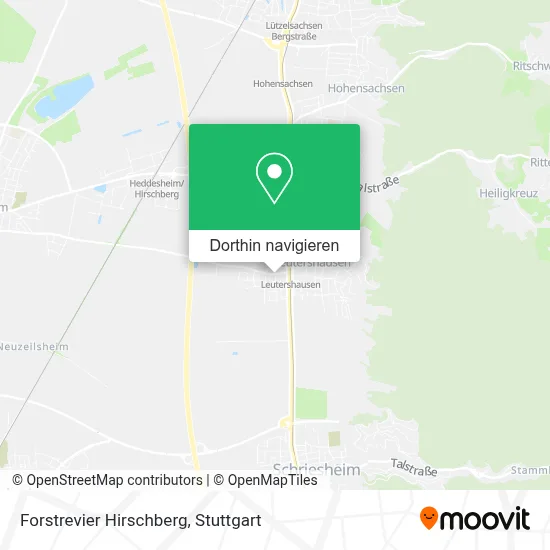 Forstrevier Hirschberg Karte