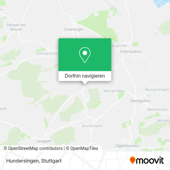 Hundersingen Karte