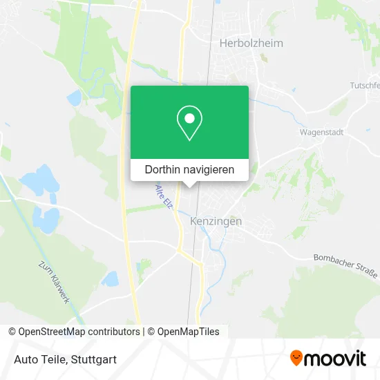 Auto Teile Karte
