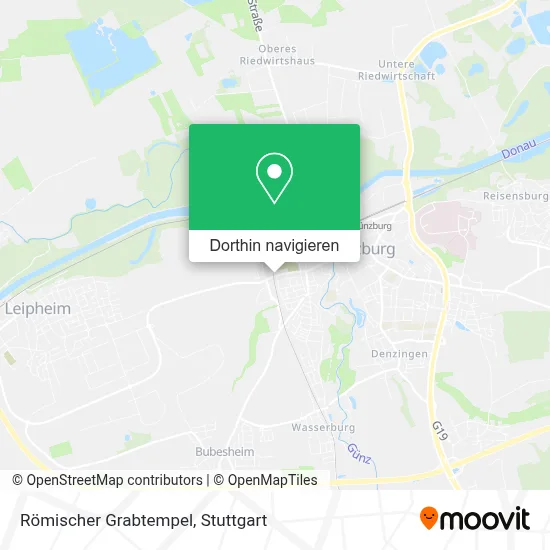 Römischer Grabtempel Karte