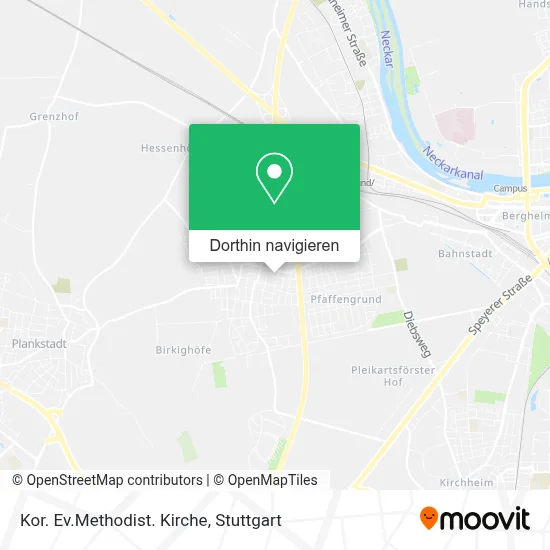 Kor. Ev.Methodist. Kirche Karte
