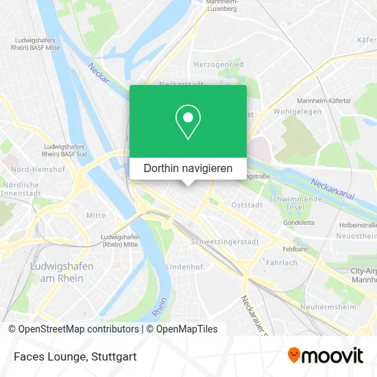 Faces Lounge Karte