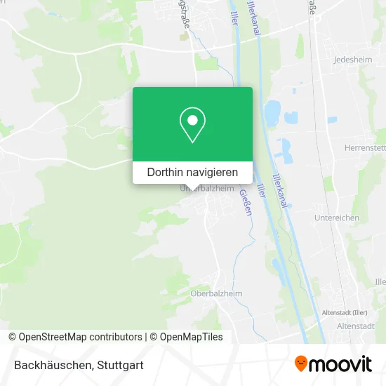 Backhäuschen Karte