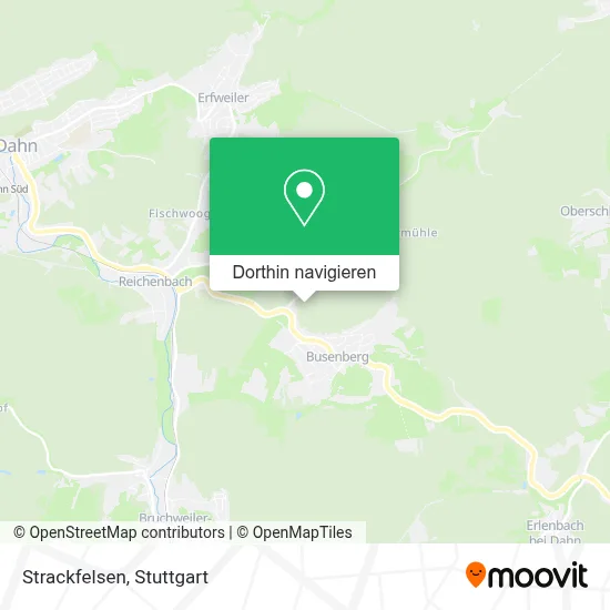 Strackfelsen Karte