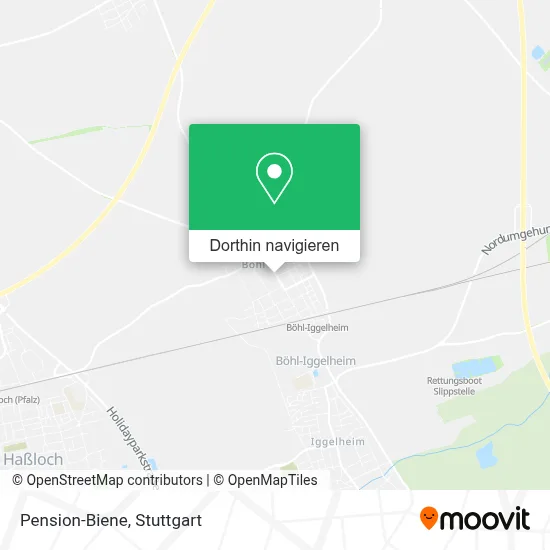 Pension-Biene Karte