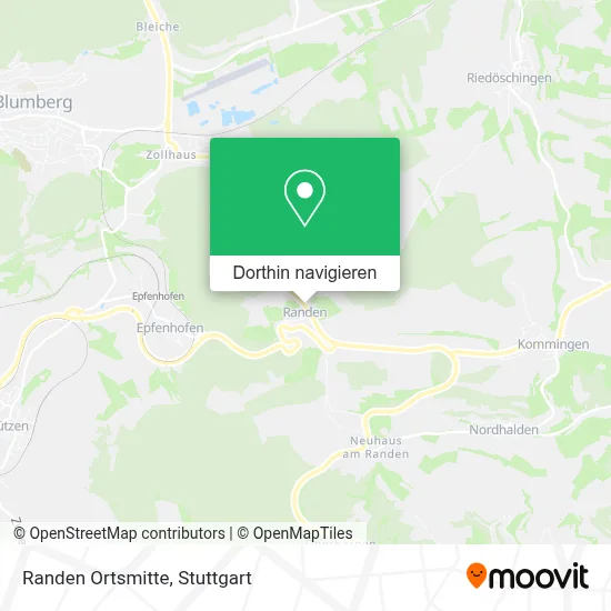Randen Ortsmitte Karte