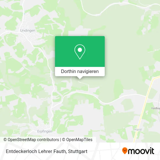 Entdeckerloch Lehrer Fauth Karte