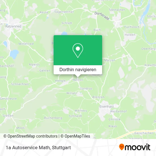 1a Autoservice Math Karte