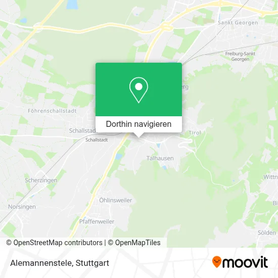 Alemannenstele Karte