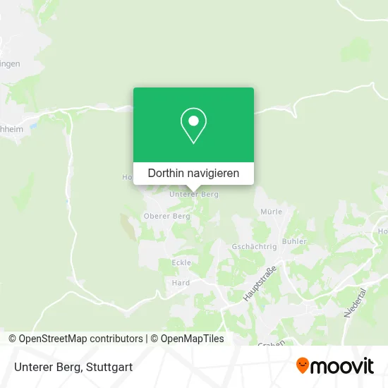 Unterer Berg Karte