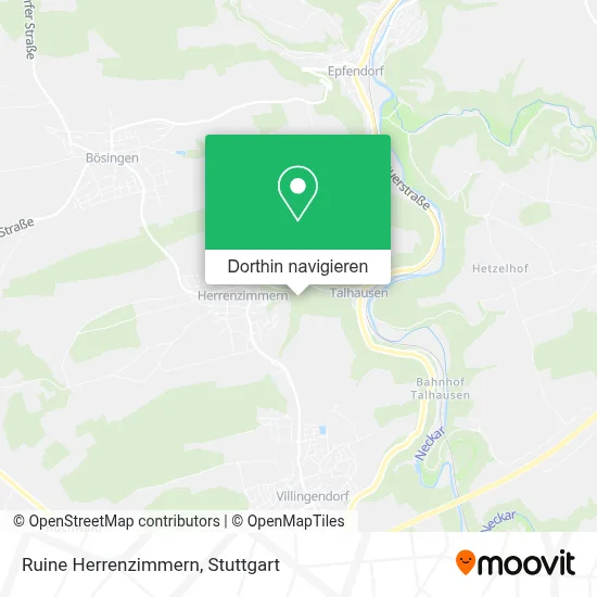 Ruine Herrenzimmern Karte