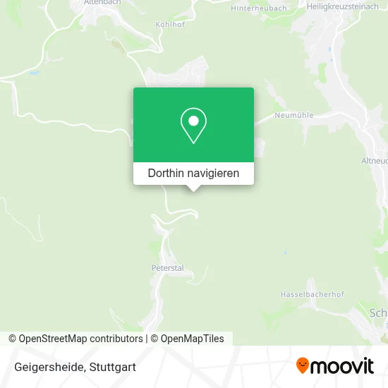 Geigersheide Karte