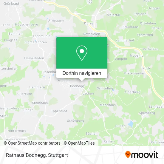 Rathaus Bodnegg Karte