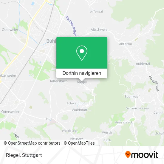Riegel Karte
