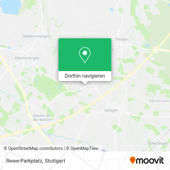 Rewe-Parkplatz Karte