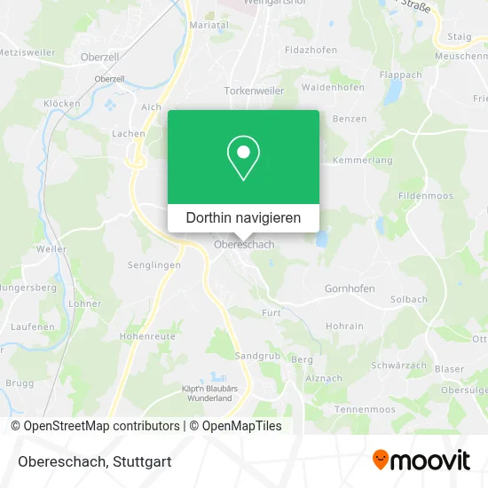 Obereschach Karte