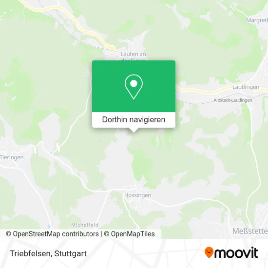 Triebfelsen Karte