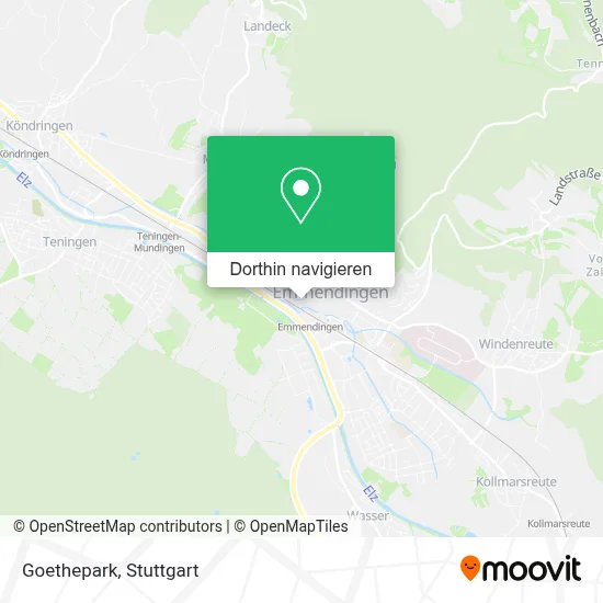 Goethepark Karte