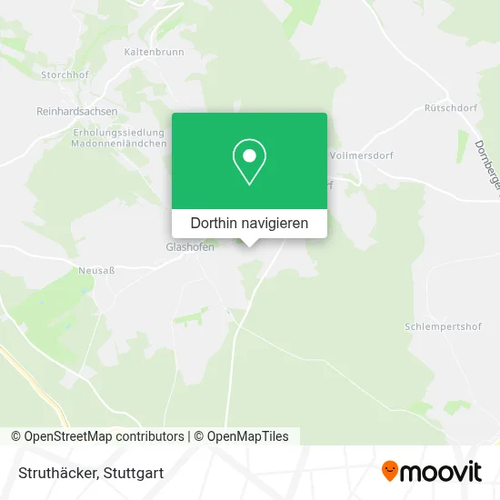 Struthäcker Karte