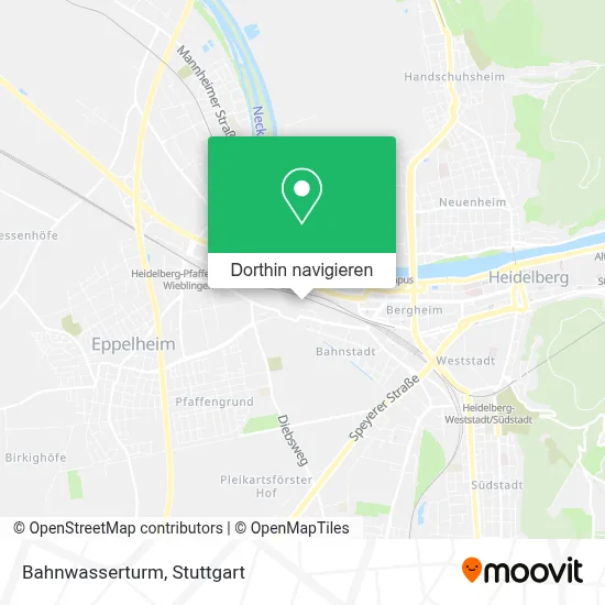 Bahnwasserturm Karte