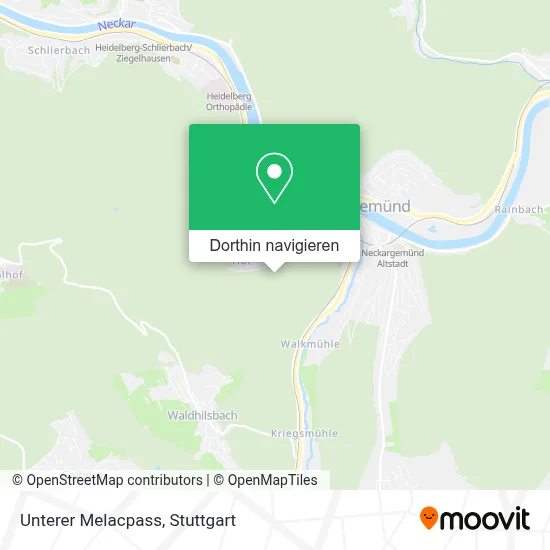 Unterer Melacpass Karte