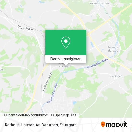 Rathaus Hausen An Der Aach Karte